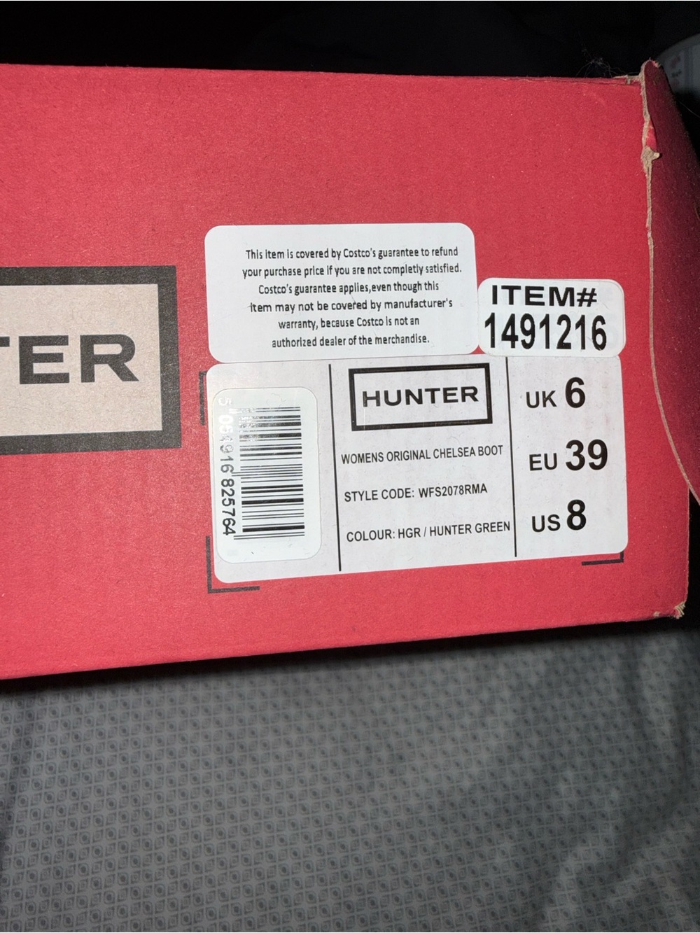 Hunter Short Chelsea Rain Boots in Dark Green - Picture 3 of 8